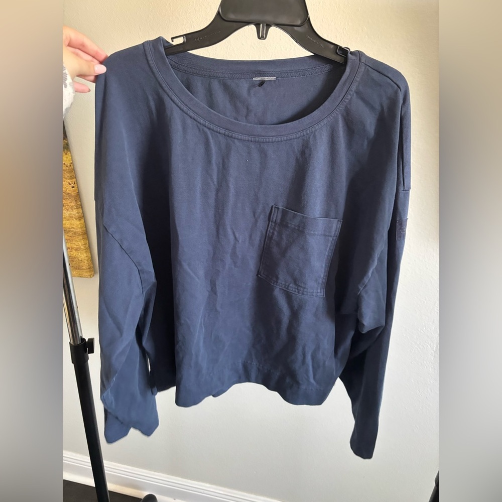 blue long sleeve